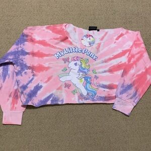 My Little Pony cropped sweatshirt NWT